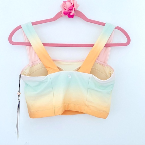 💕NWT! Pretty Gradient Sports Crop Bra SZ S - Picture 2 of 12